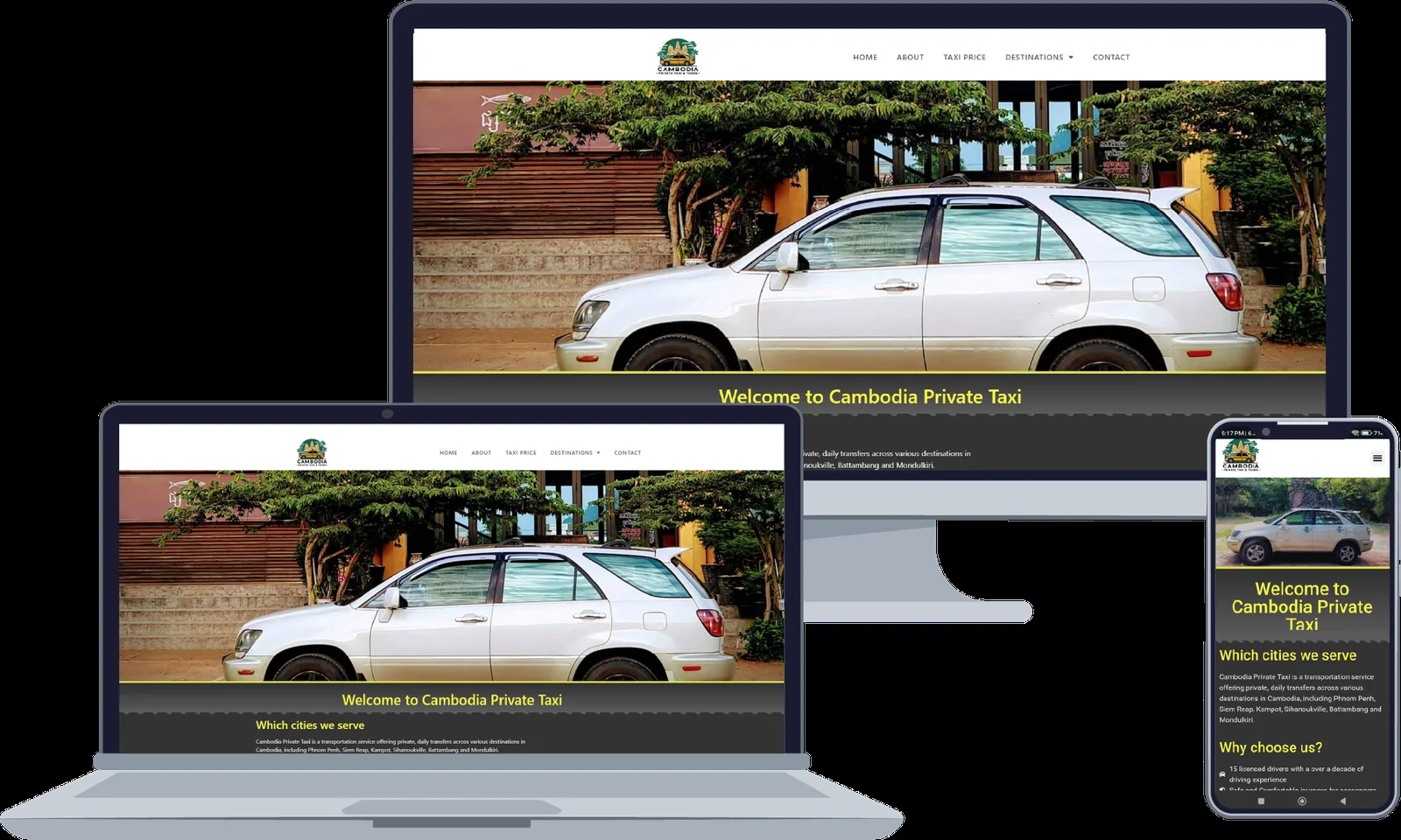 Visualização do projeto: Cambodia Private Taxi