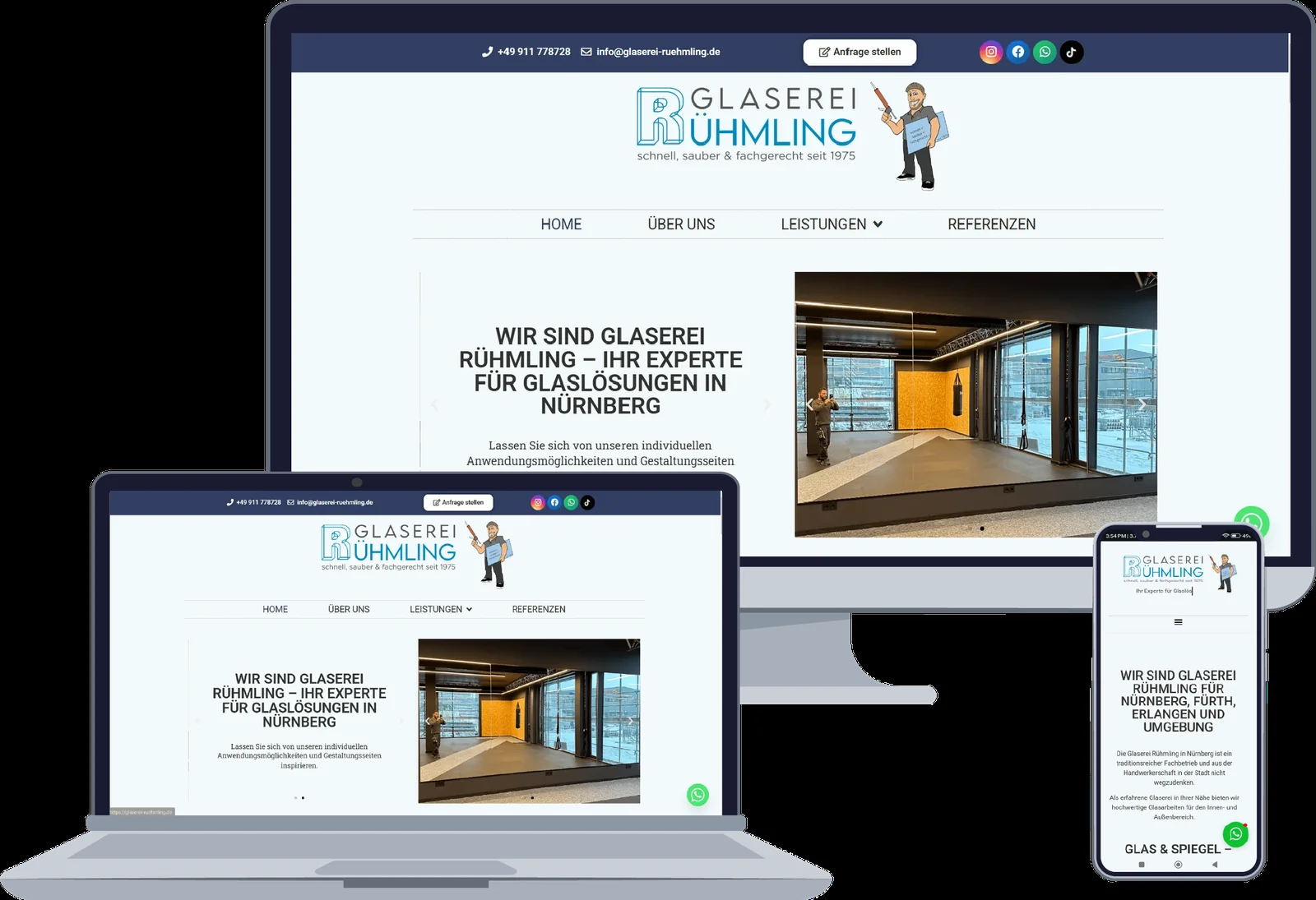 Visualização do projeto: Glaserei Rühmling